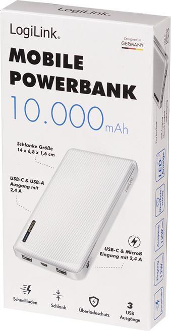 Produktbild LogiLink Prüfen (10000 mAh, 12 W, 12 Wh)