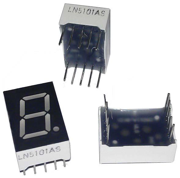 Actual product image OEM 7-Segment Display Red Com. Cathode 1 character 12.7mm (Display)