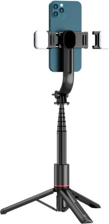 Image du produit Tech-Protect L05S Canne à selfie Bluetooth avec trépied jusqu'à 105cm et lampe LED - noir