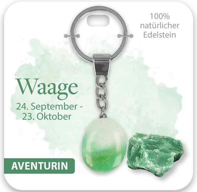 Produktbild BB Klostermannn Schlsselanhnger Edelstein Aventurin Waage