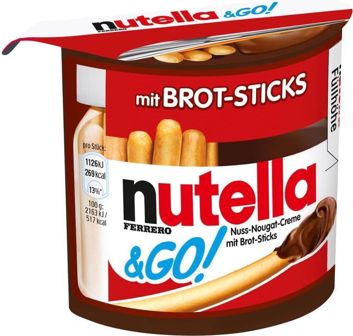 Nutella barres de chocolat & snacks & GO! 52g (52 g)