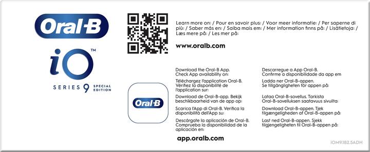 Produktbild Oral-B iO Series 9n Zwart Special Edition (Oszillierende Zahnbürste)
