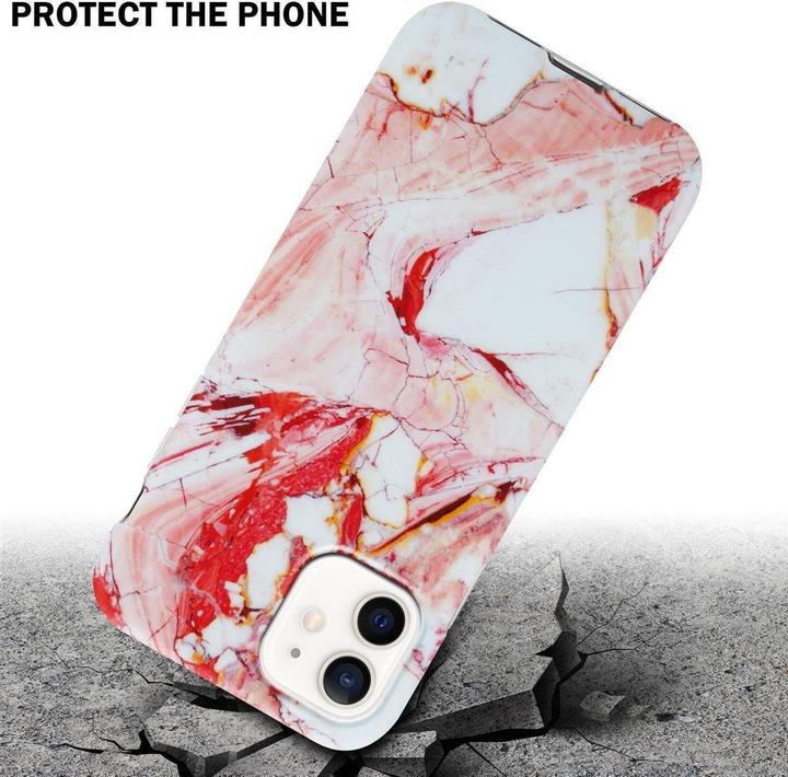 Actual product image Cadorabo IMD TPU Colorful Marble Cover (Apple iPhone 12 Pro Max)