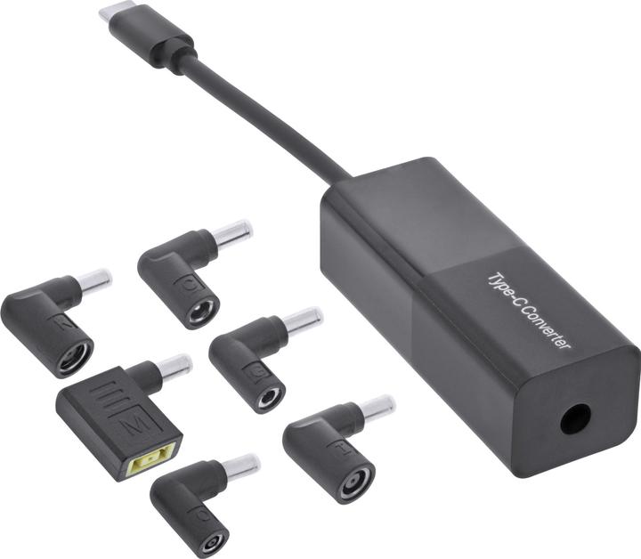 Immagine prodotto InLine Set di ricarica da alimentatore per notebook a USB Type-C 7-in-1 (65 W)