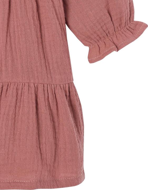 Produktbild Vertbaudet Mädchen Baby Volantkleid aus Baumwollmusselin (92)