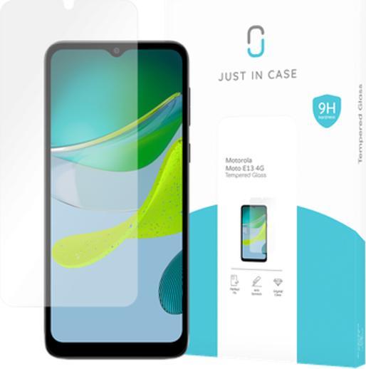 Produktbild Just in Case GehÃ¤rtetes Glas Clear Displayschutzfolie Motorola Moto E13 (1 Stück, Motorola Moto E13)
