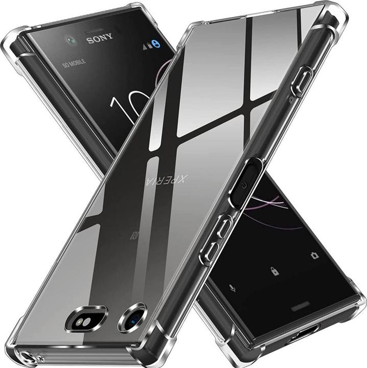 Produktbild Screenguard Sony Xperia XZ1 Compact Hülle Crystal Soft Airbag Bumper (Sony Xperia XZ1 Compact)