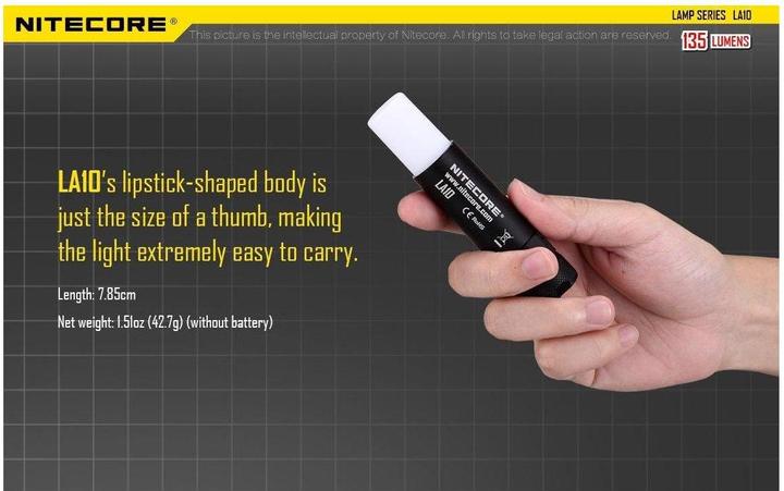 Image du produit Nitecore La10 Cri (7.85 cm, 75 lm)
