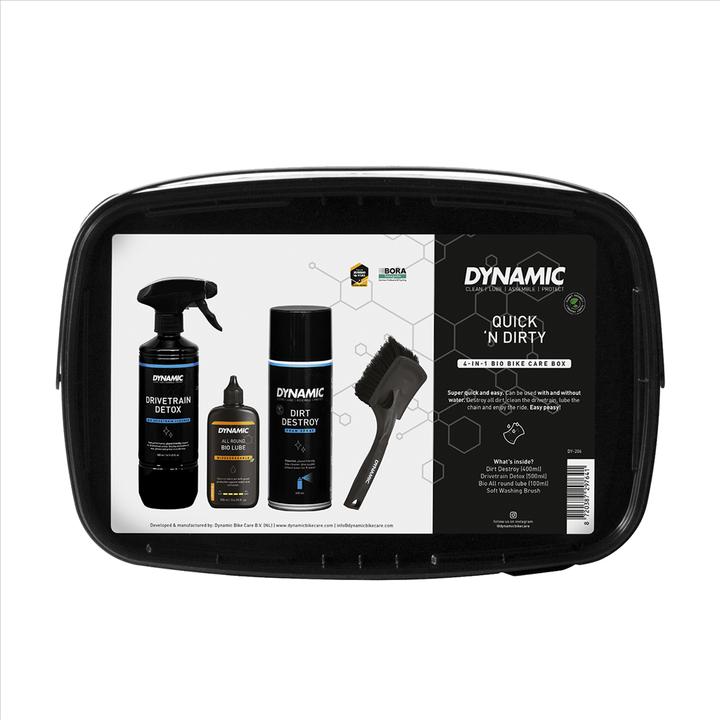 Actual product image Dynamic Bike Care Quick 'n Dirty (500 ml, Brush, Bicycle cleaner, Chain oil, Care set)