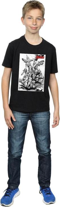 Produktbild Avengers Assemble Team Sketch TShirt Jungen (152, 158)