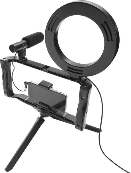 Produktbild Gadget Monster Vlogging Kit, LED-Stativ und Mikrofon (Ringleuchte)