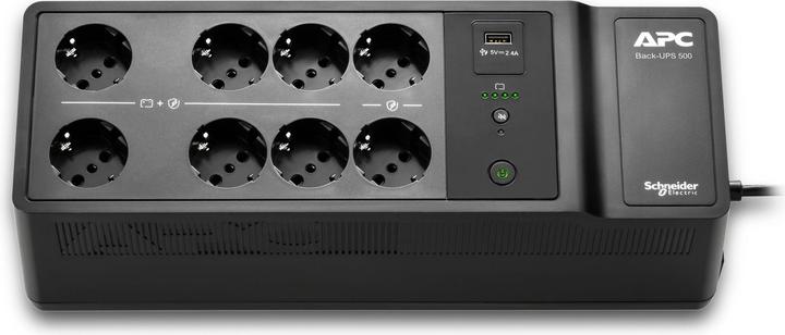 Actual product image APC BACK-UPS 500VA 8 ITALIAN (500 VA, 300 W, Standby UPS)