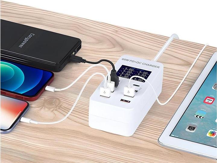 Actual product image PowerGuard 8-Fach Smart USB Charger (60 W)