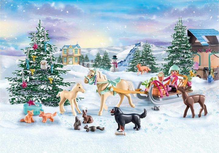 Produktbild Playmobil Pferde: Weihnachtliche Schlittenfahrt