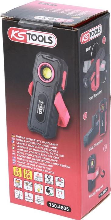Actual product image KS Tools Mobile workshop hand lamp 300 lumen (130 lm)