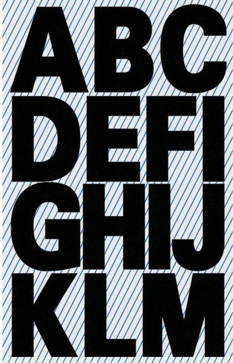 Actual product image Z-Design Letter Labels Universal Bold