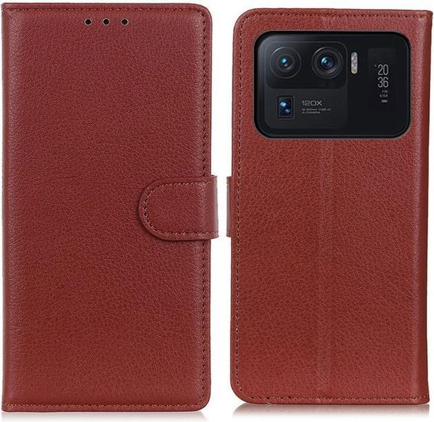 Actual product image MU Classic Litchi Leather Bookcover Series (Xiaomi Mi 11 Ultra)