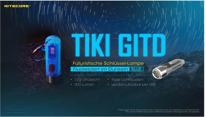 Produktbild Nitecore Tiki Gitd (5.50 cm, 300 lm)