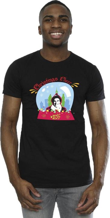 Actual product image Elf Mens Christmas Snowglobe T-Shirt (S)