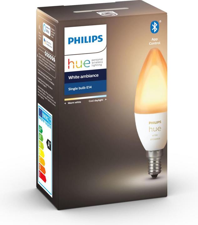 Produktbild Philips Hue White Ambiance BT (E14, 5.20 W, 470 lm, 1 x, G)