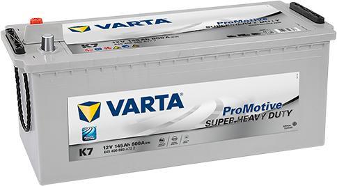 Actual product image Varta K7 Promotive Silver truck battery (12 V, 145 Ah, 800 A)