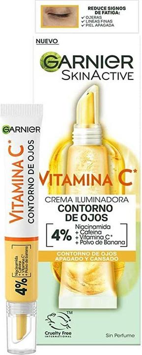 Produktbild Garnier Skinactive Vitamina C Crema Iluminador Contorno De Ojos 15ml (15 ml)