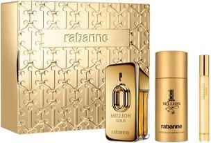 Produktbild Paco Rabanne 1 Million Gold Parfum 50ml, Deodorant Spray 150ml, und Travel Spray 10ml Set (Parfum set)