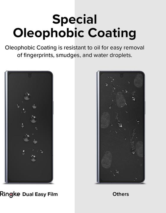 Produktbild Ringke Screen Protector for Galaxy Z Fold 5 DUAL EASY FILM (FRONT 1+ BACK 1) (2 Stück, Samsung Galaxy Z Fold5)
