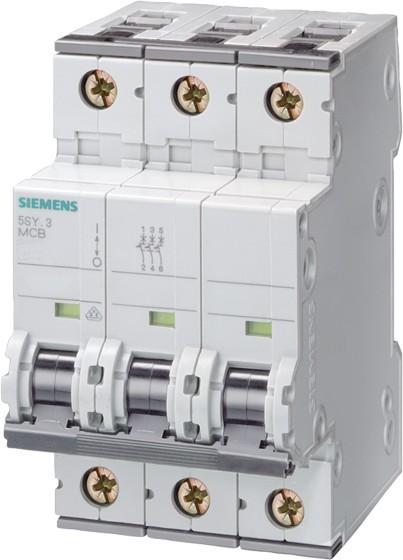 Produktbild Siemens Leitungsschutzschalter UC D 50A 3p 400V 5SY8350-8BB08