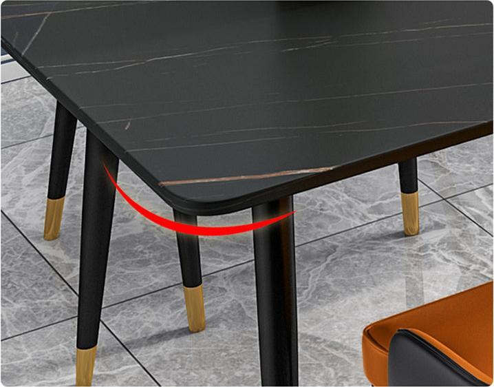 Image du produit Spa Solutions Table de salle à manger Milano Roland-Black 160 cm (160 x 80 x 75 cm)