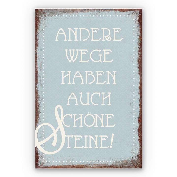 Image du produit Trenddeko D'autres chemins ont aussi de belles pierres (40 x 60 cm)