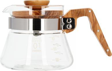 Actual product image Hario Coffee Server Olive Wood