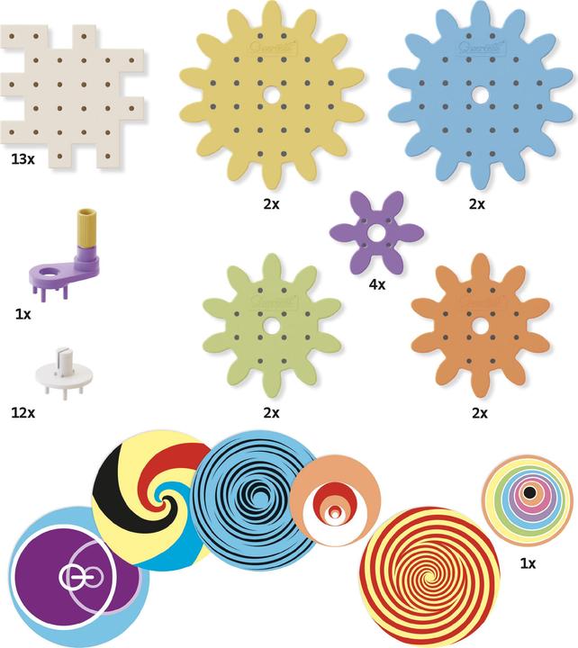 Actual product image Quercetti PlayEco+ Kaleido Gears