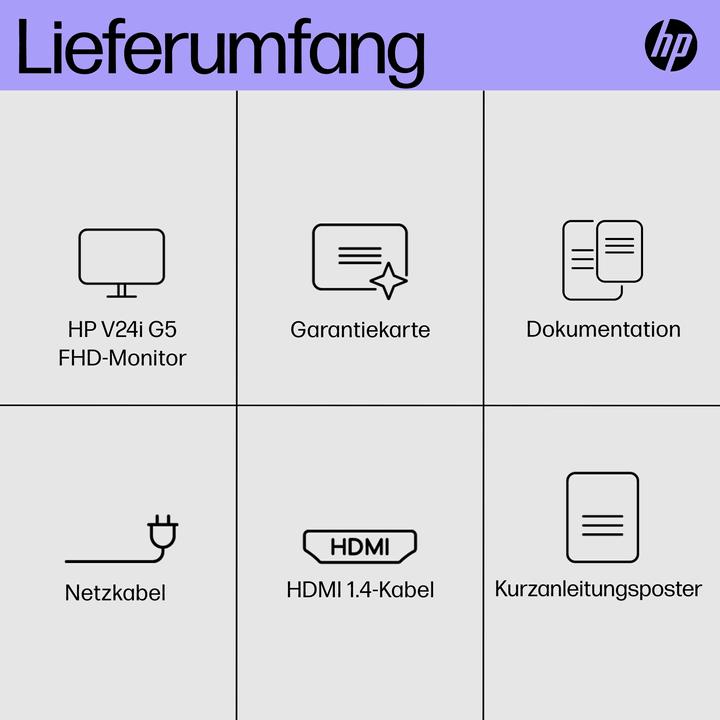 Produktbild HP V24i G5 (1920 x 1080 Pixel, 23.80")