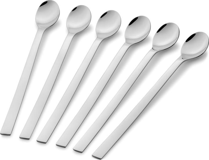 Produktbild WMF Longdrinklöffel lange Löffel Latte Macchiato 22cm 6tlg Nuova Edelstahl (6 Stück, Löffel)