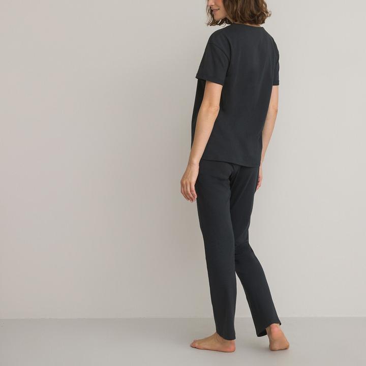 Actual product image La Redoute Collections Jersey pyjamas with short sleeves (42)