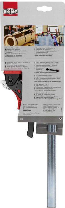 Actual product image Bessey Lightweight KLIKLAMP KLI25 clamp (250 mm)