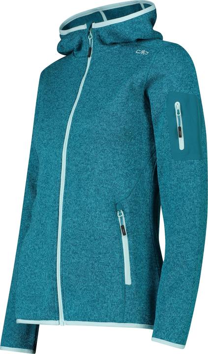 Actual product image CMP Campagnolo Women's Jacket Fix Hood Jacquard Knitted 3H19826 (34, XXS)