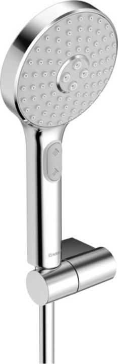 Produktbild Hansa HANSAACTIVEJET Handbrausegarnitur, 3-strahlig, Durchmesser 120mm, 84380133 (3 Strahlarten, 15 l/min)