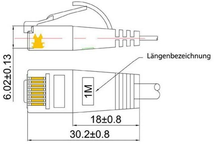 Actual product image Wirewin Network cable (UTP, CAT6, 25 m)