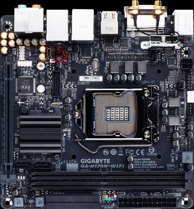 Produktbild Gigabyte Ga-H170n-Wifi (LGA 1151, Intel H170, Mini-ITX)