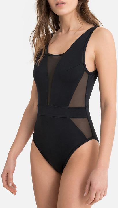 Image du produit La Redoute Collections Maillot de bain avec empiècements en tulle (34)