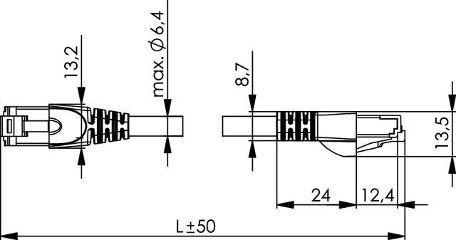 Image du produit Telegärtner Câble de raccordement (UTP, CAT6, 2 m)