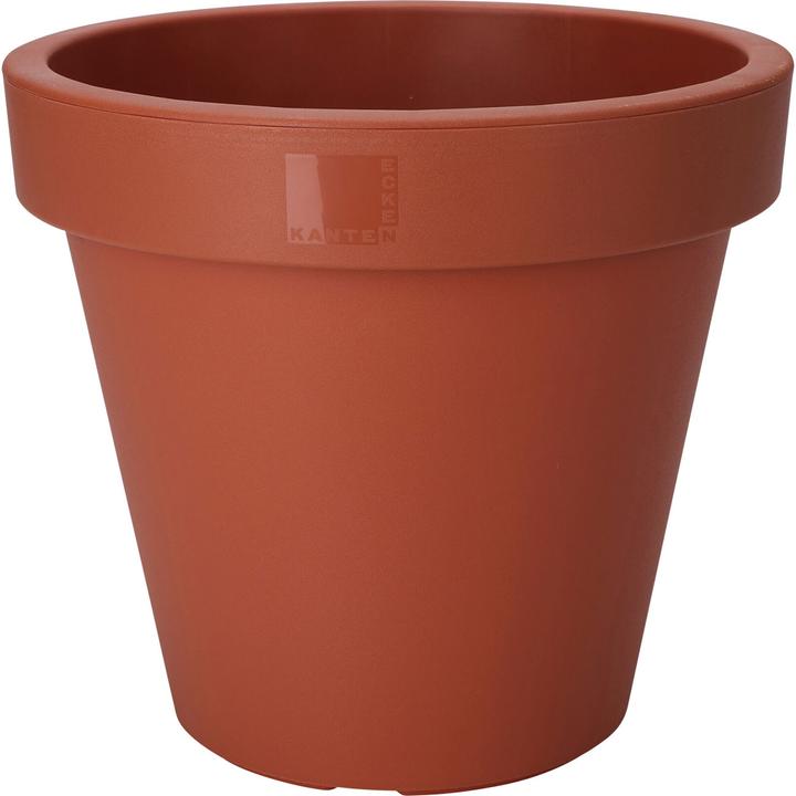 Actual product image ProGarden 2er-Set Blumentopf rund, terracotta, Pflanztopf aus 100% recyclebaren Kunststoff, Ø 25 cm