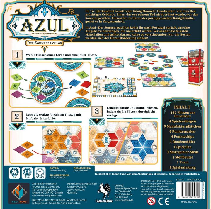 Productafbeelding Asmodée Azul - Het zomerpaviljoen (Duits)