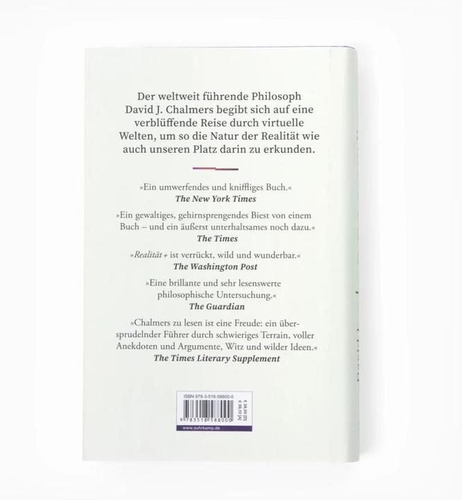 Image du produit Realität+ (Allemand, Jan-Erik Strasser, Björn Brodowski, David J. Chalmers, 2023)