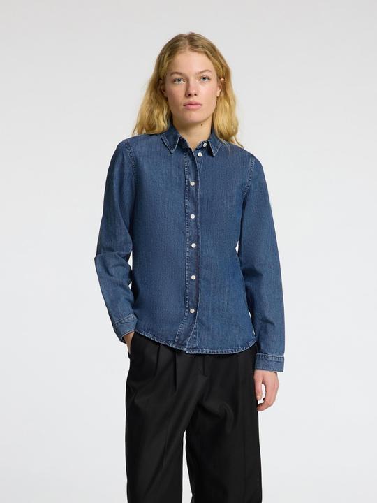 Produktbild Selected Femme Körperbetontes Langarm Jeanshemd (38)