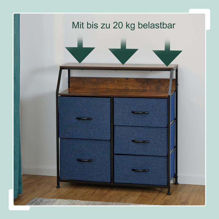 Image du produit Relaxdays Commode (84 x 30 x 87 cm)