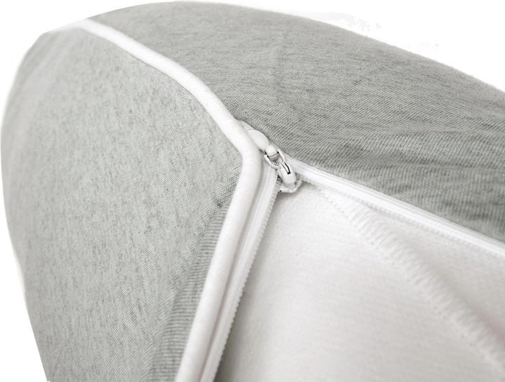 Produktbild nordic coast company Stillkissen Bezug 180 cm Grau (38 cm)