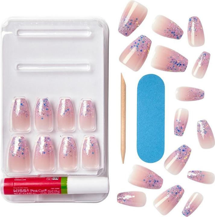 Actual product image KISS Gel Fantasy Nails Winter Sparks (Nail glue)